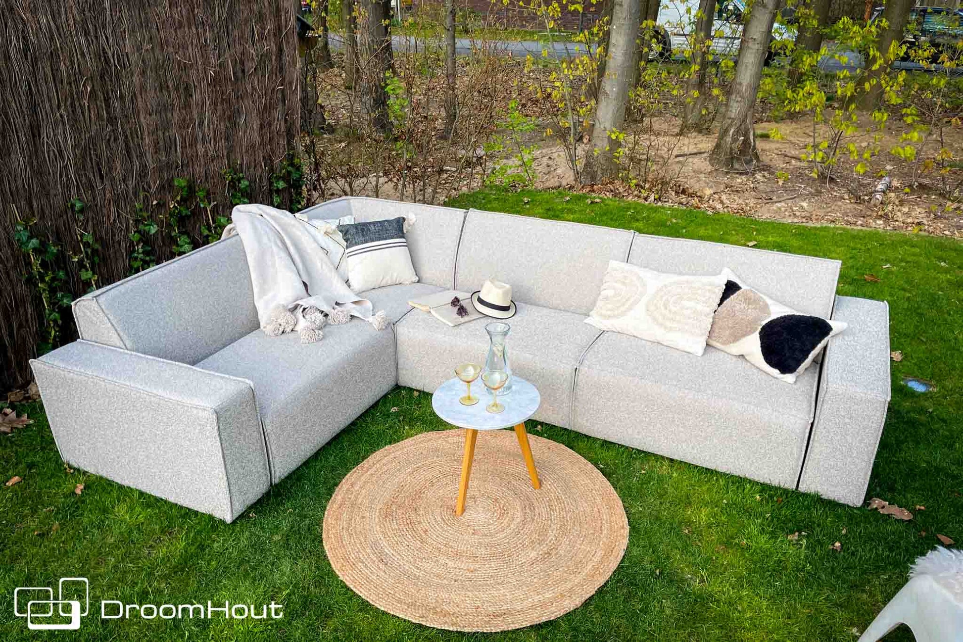 Icon loungebank Bubalou 6-zits hoek DroomHout