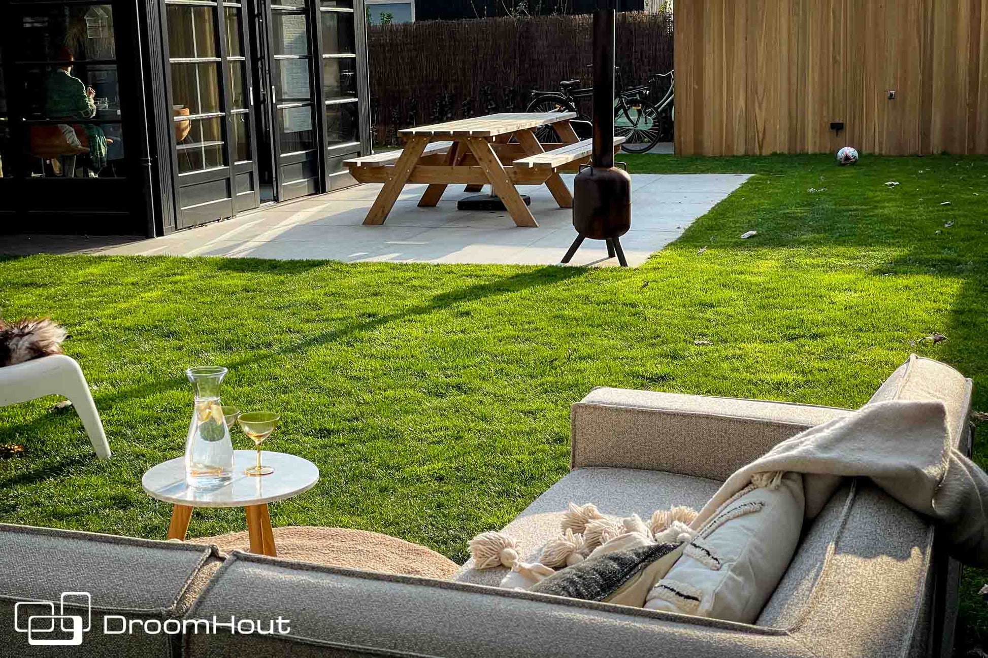 Icon loungebank Bubalou 6-zits hoek DroomHout