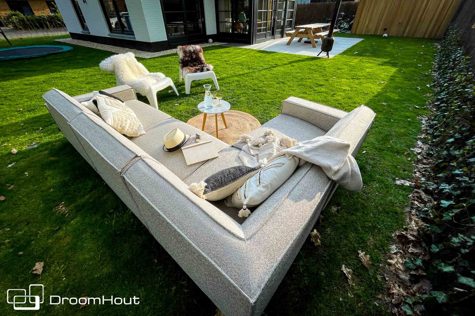 Icon loungebank Bubalou 6-zits hoek DroomHout