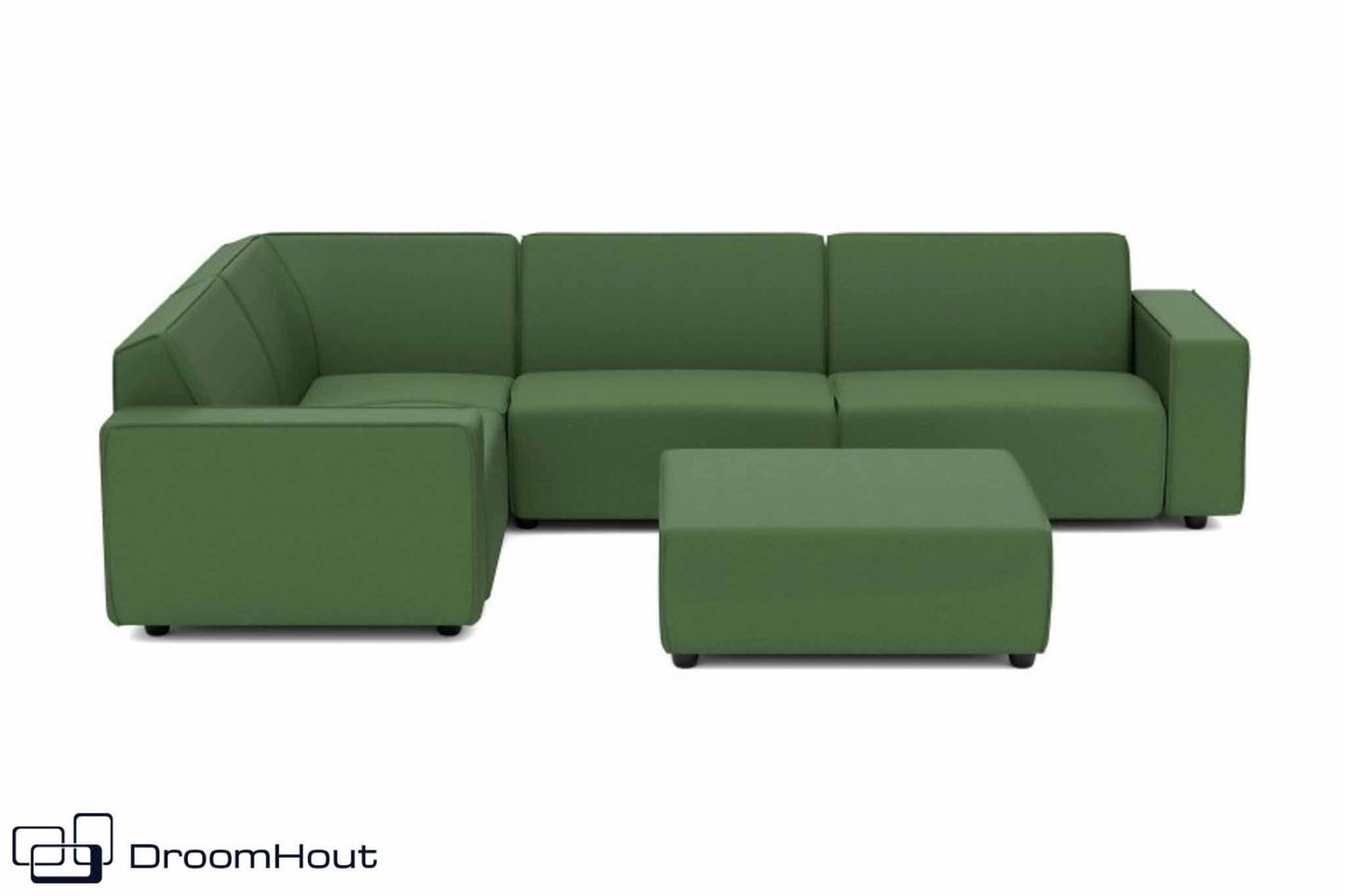 Icon loungeset Bubalou 6-zits hoek + hocker grass (uni) grass (uni) Loungebank DroomHout