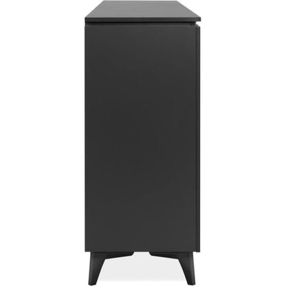 Bertrix 51A sideboard - Slate/anthracite finish - 4 doors and shelves - 1 central drawer
