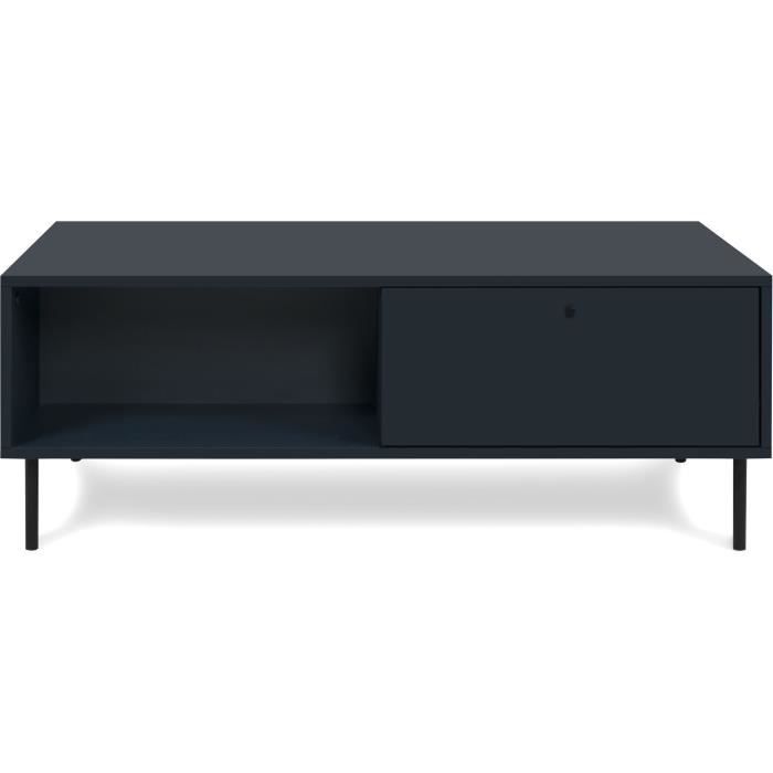 Coffee table - CARACAS 55A - Navy blue - 2 drawers, 2 niches - 110 x 40 x 60 cm