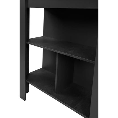 Bartafel - ATLANTA - 4 personen - 92 x 106 x 68 cm - Donker leisteen / Antraciet