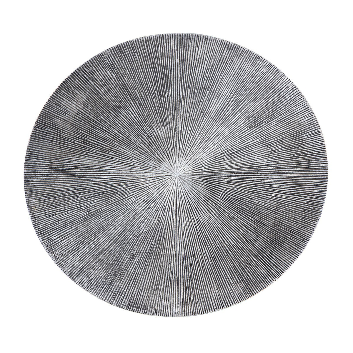 Salontafelset 2-delig ø 55 en 45 cm zilver metaal ronde bijzettafels Carlton woonkamer