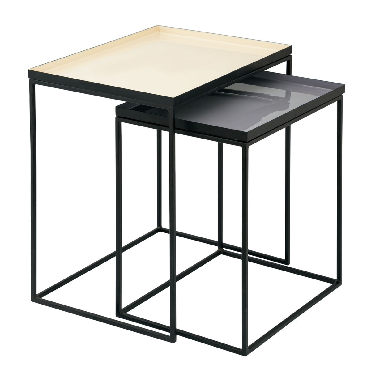 Bijzettafel 2-delig set H 45 cm decoratietafel lampentafel sofatafel Kopenhagen tafel emaille
