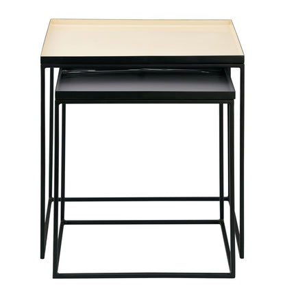 Bijzettafel 2-delig set H 45 cm decoratietafel lampentafel sofatafel Kopenhagen tafel emaille