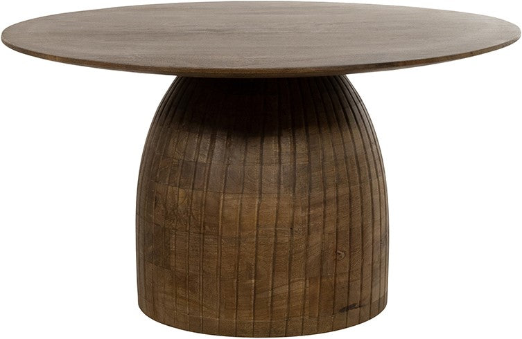 Karl salontafel Ø80, H45, Mango mat walnoot