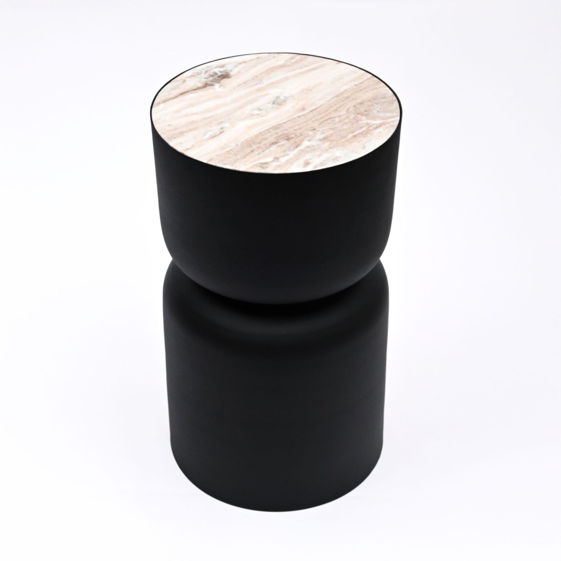 Trommeltafel met marmeren blad ExpoBazaar