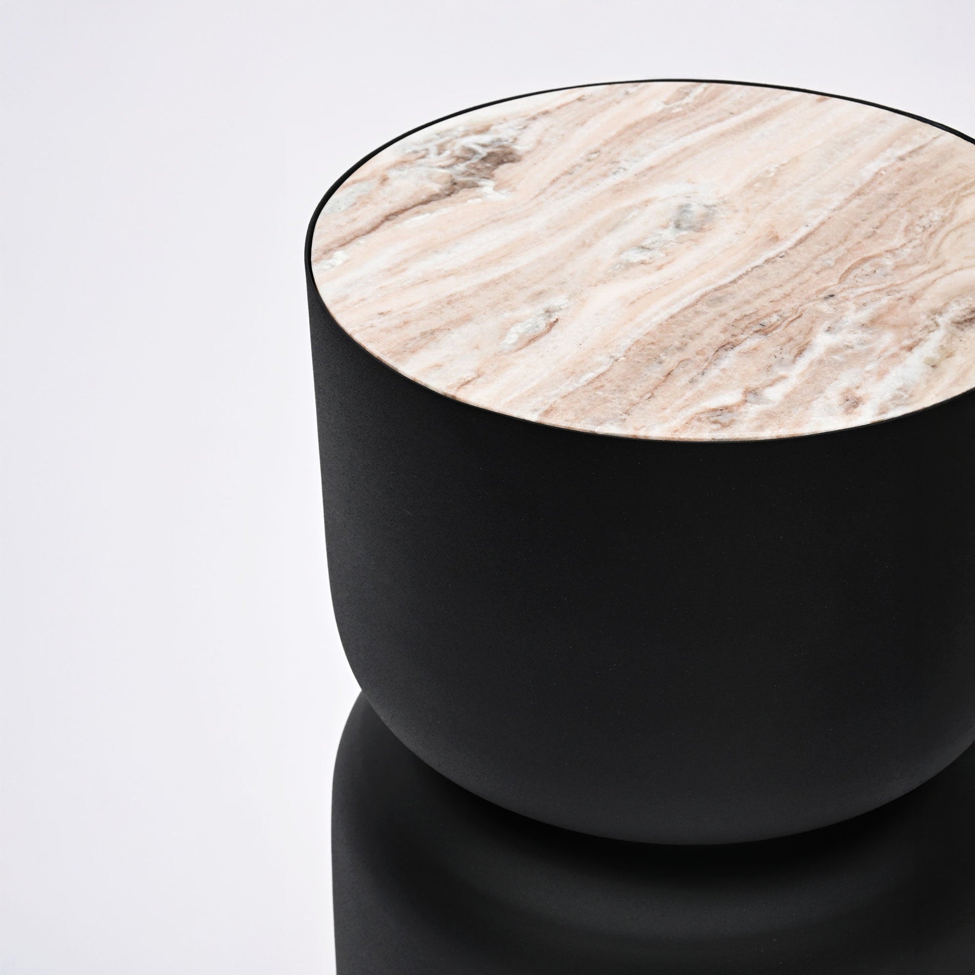 Trommeltafel met marmeren blad ExpoBazaar