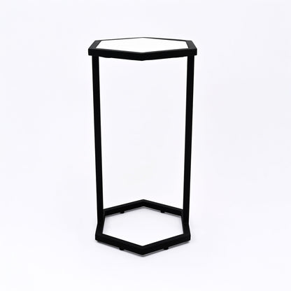 Kleine set van 2 hexagonale marmeren tafels ExpoBazaar