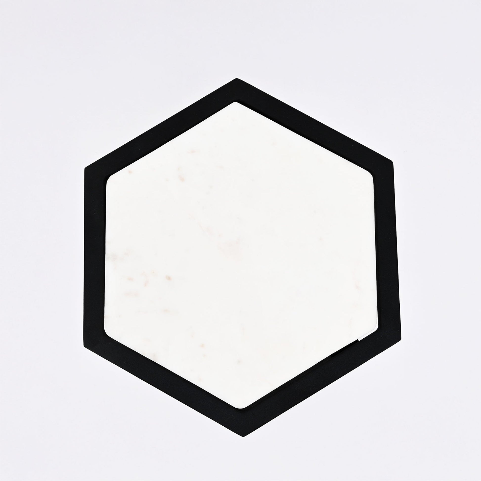 Kleine set van 2 hexagonale marmeren tafels ExpoBazaar