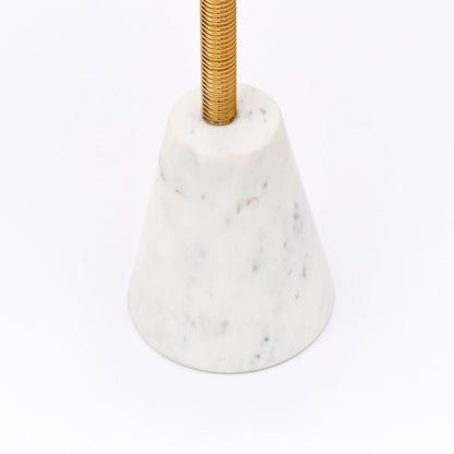 Marmeren bijzettafel voor drankjes met kegelvormige marmeren voet ExpoBazaar