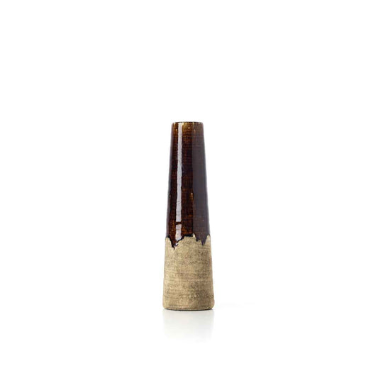 Kegelvaas De Amber betonbruin S by Bazar Bizar Antwerp