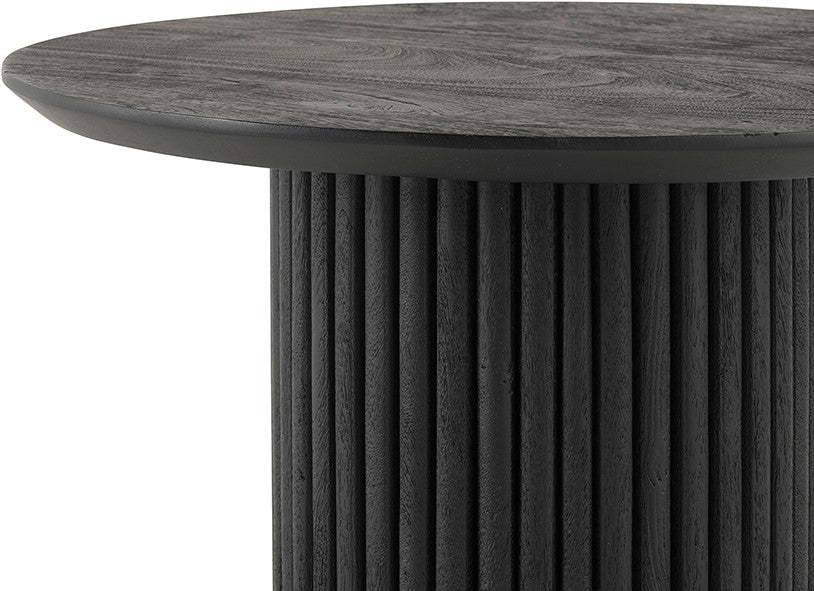 Salontafel Ø90, Acacia Zwart