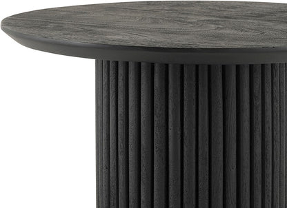 Salontafel Ø90, Acacia Zwart