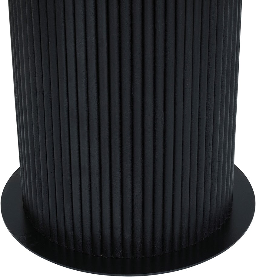 Eettafel Ø120, Acacia Zwart