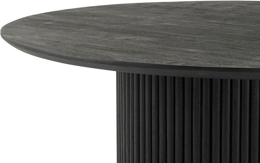 Eettafel Ø140, Acacia Zwart