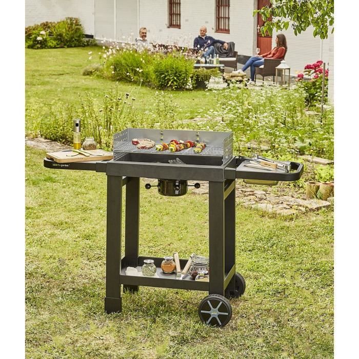 Houtskoolbarbecue - COOK'IN GARDEN - EASY 60 - Zwart - Daza-living