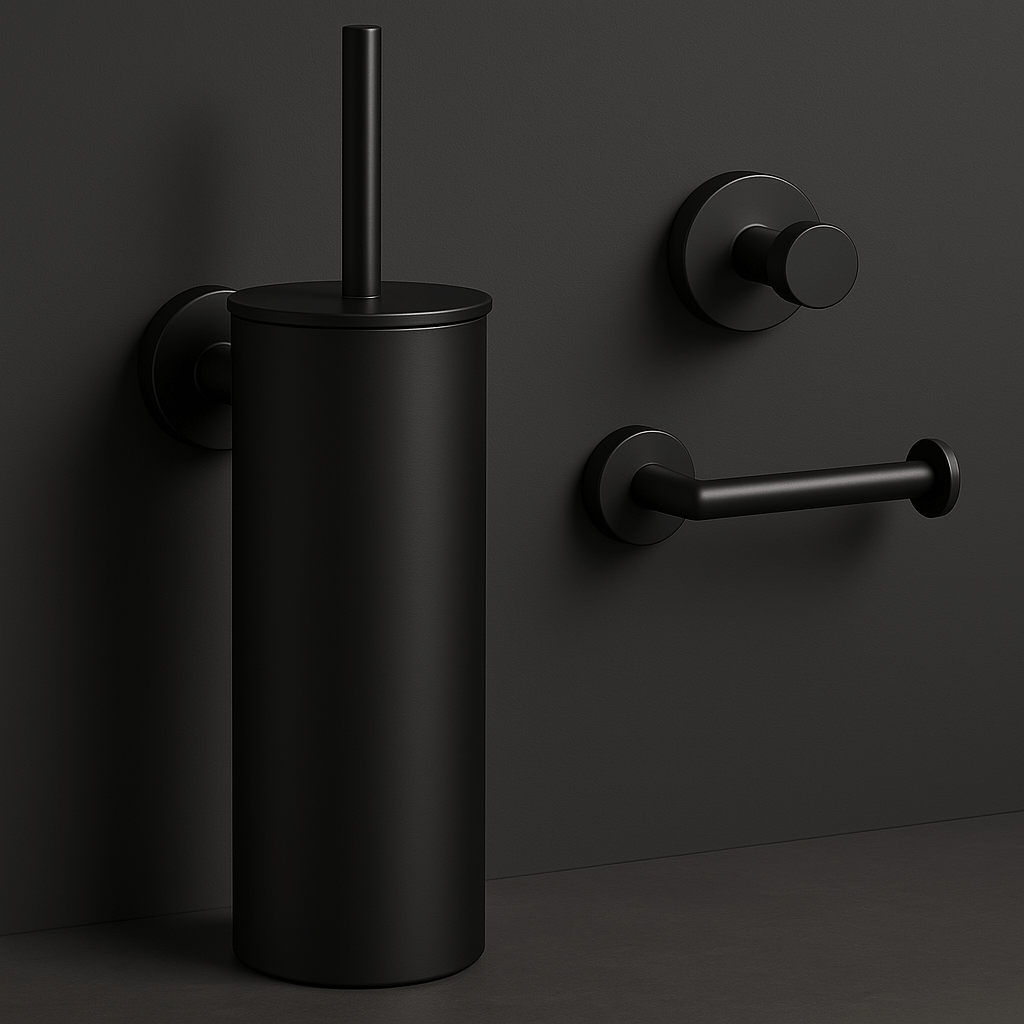 Wiesbaden Alonzo Toiletaccessoireset Gunmetal