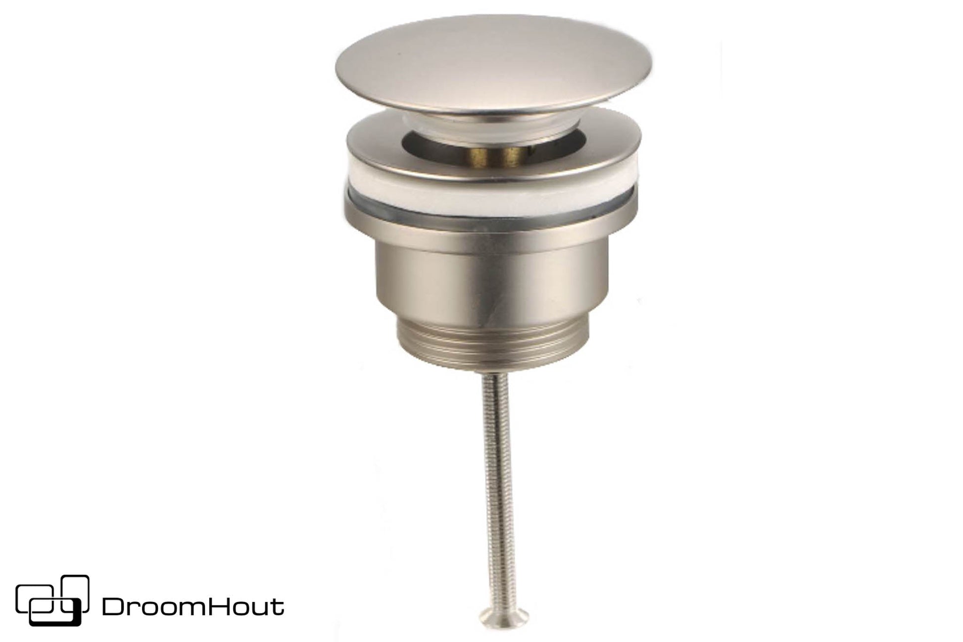 Clickwaste Universeel Gun Metal Voor Badkamermeubel En Waskom DroomHout