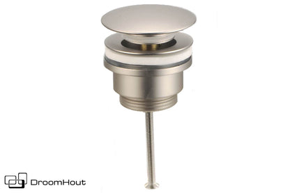 Clickwaste Universeel Gun Metal Voor Badkamermeubel En Waskom DroomHout