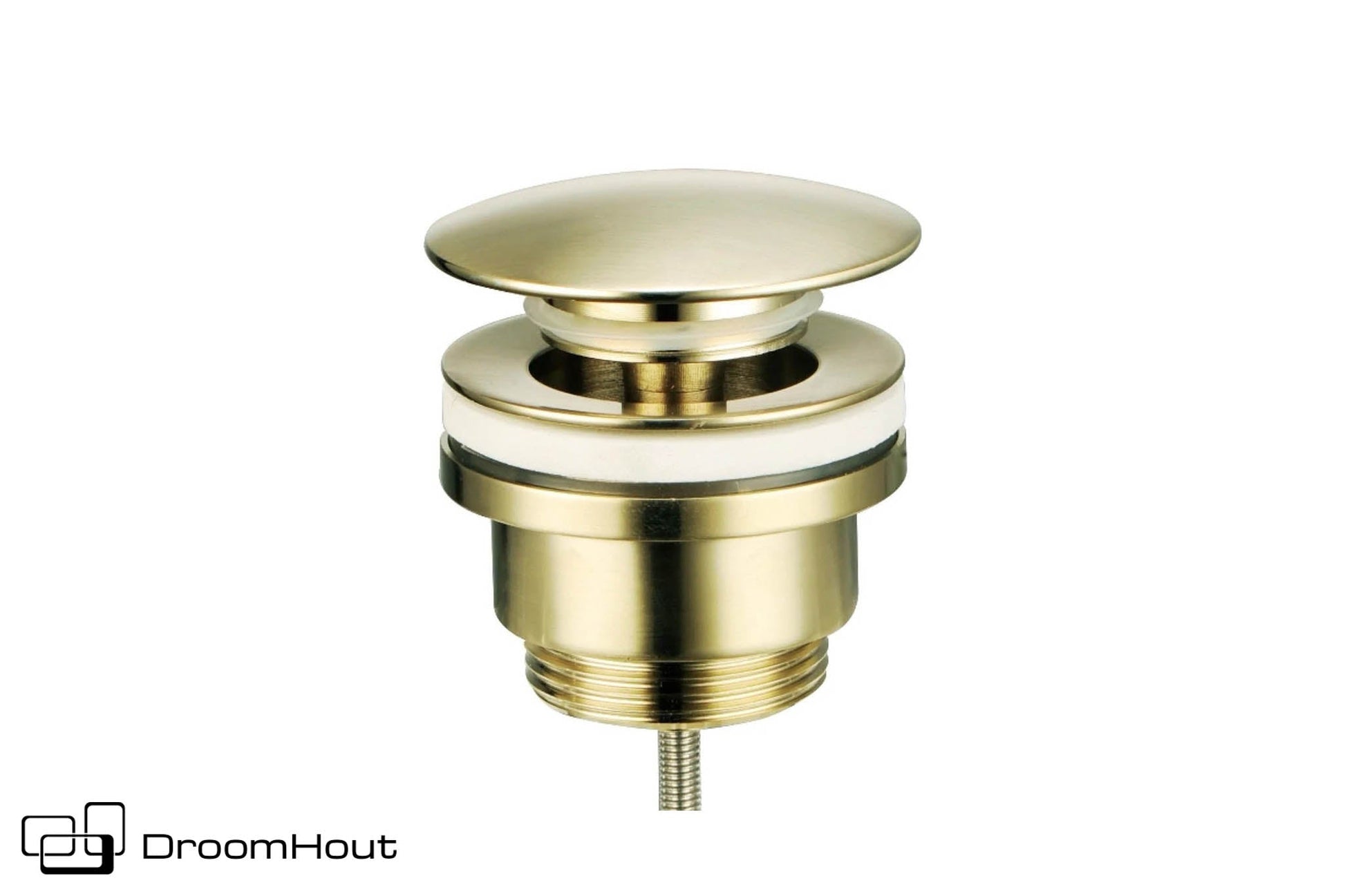 Clickwaste Universeel Geborsteld Goud Voor Badkamermeubel En Waskom DroomHout