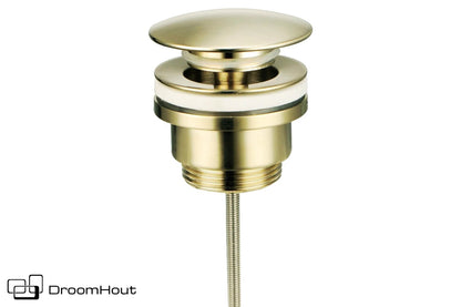 Clickwaste Universeel Geborsteld Goud Voor Badkamermeubel En Waskom DroomHout