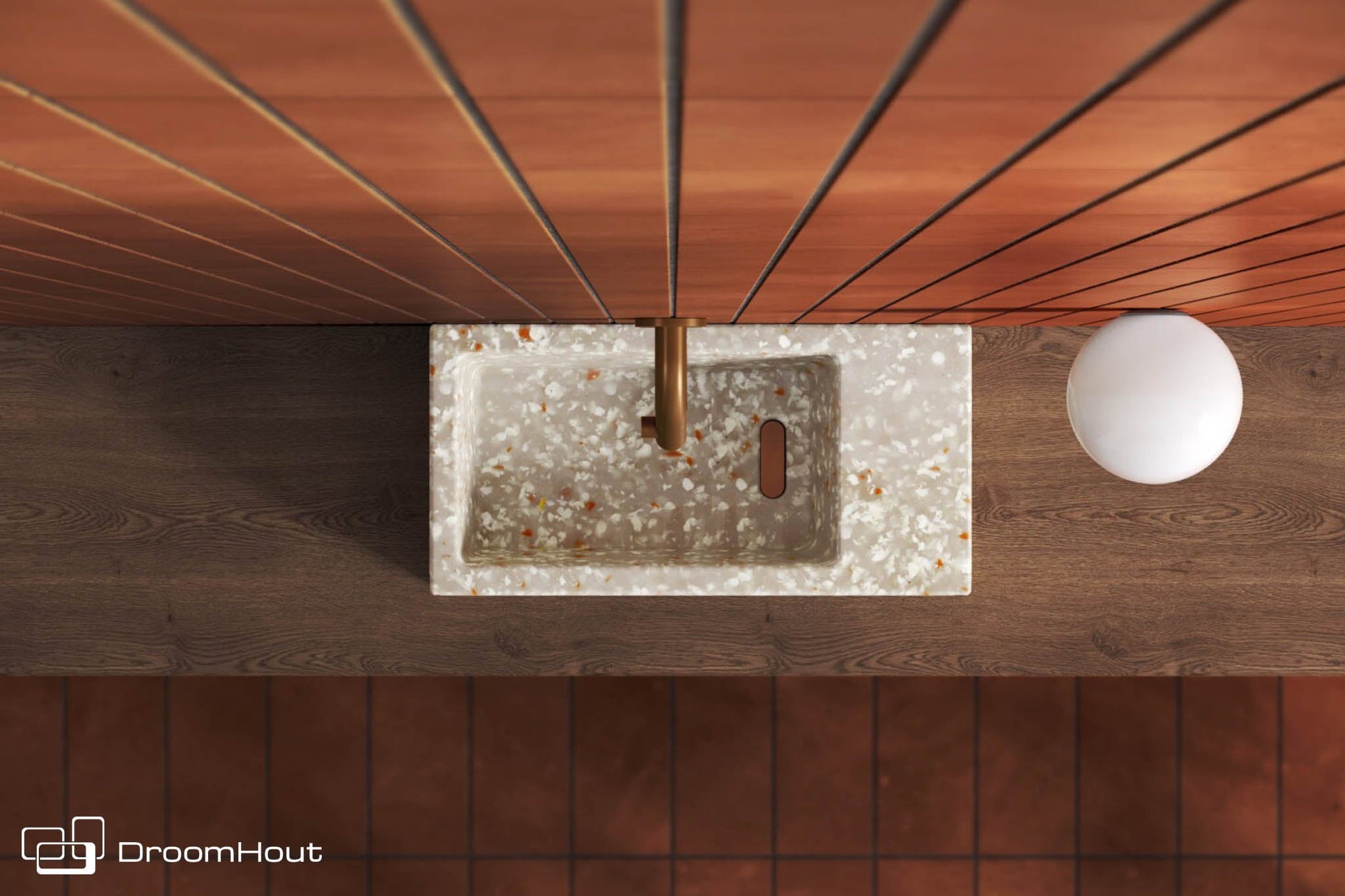 Toiletmeubel Clou - gerecycled plastic DroomHout