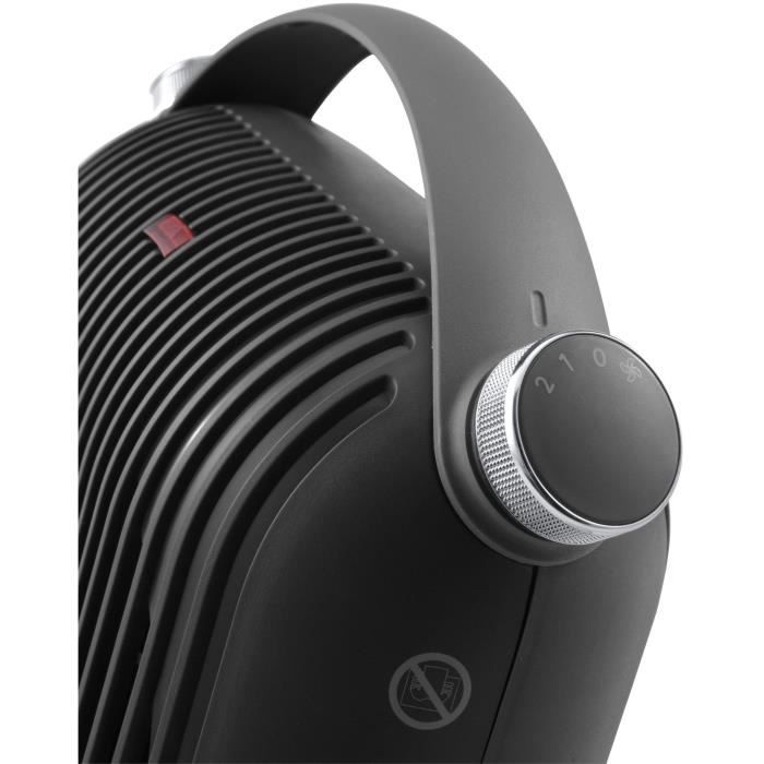 DELONGHI klassieke luchtverhitter - 2400W - 2 verwarmingstrappen - Instelbare veiligheidsthermostaat - IP21