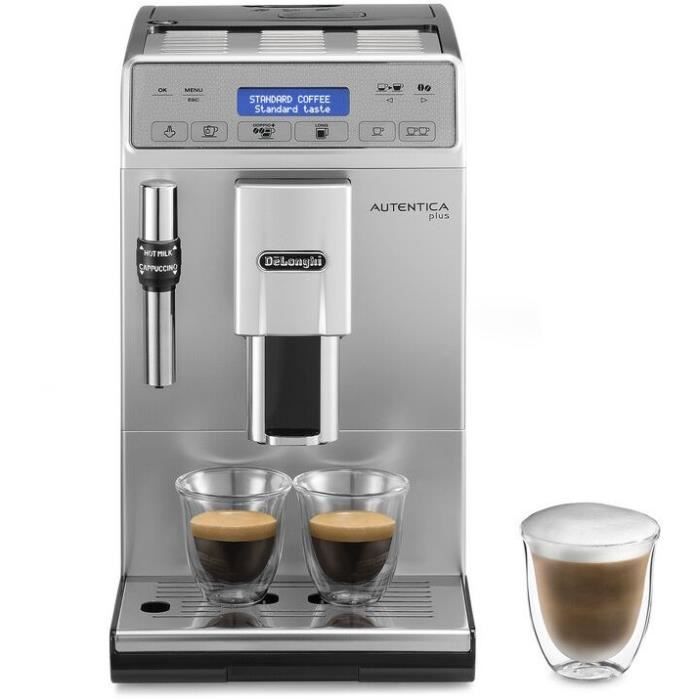 DELONGHI ETAM29.620.SB Espresso Machine Autentica Plus with Bean Grinder - Silver