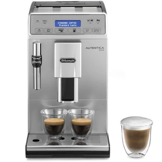 DELONGHI ETAM29.620.SB Espresso Machine Autentica Plus with Bean Grinder - Silver