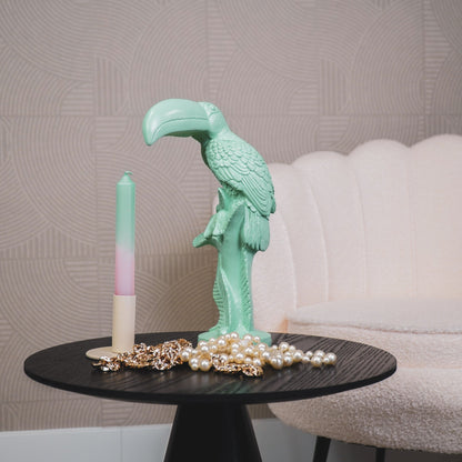 Housevitamin Ornament - Toekan - Polyresin - Mintgroen - 18x9,5x29,5cm - Home & Garden > Decor