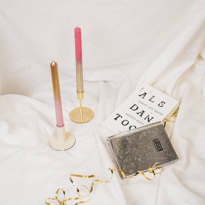 Housevitamin Kaarsenhouder - Basis - Metaal - Goud - 8x8x10cm - Home & Garden > Decor > Home Fragrances > Candles