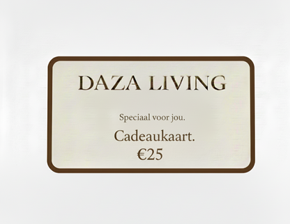 Daza-living cadeaubon 25 euro