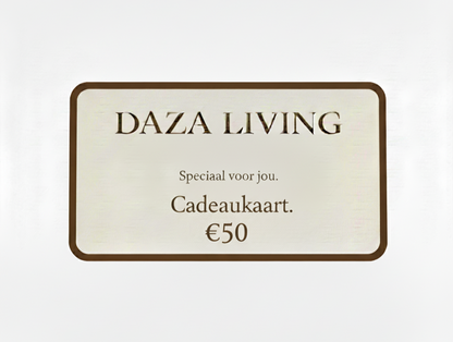 Daza-living cadeaubon 50 euro