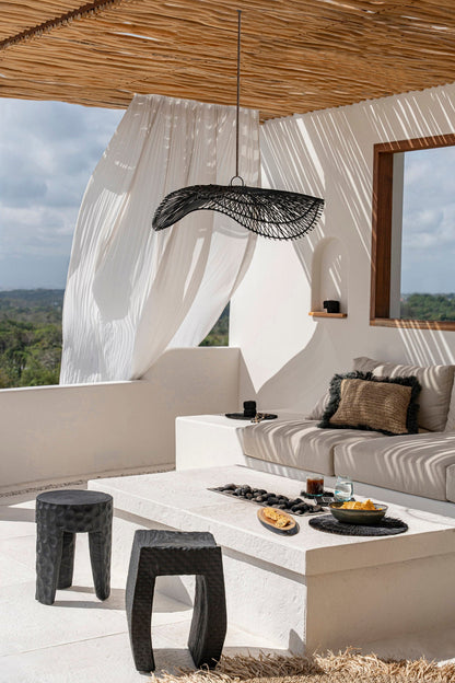 De paramo kruk zwart in een lounge sfeer