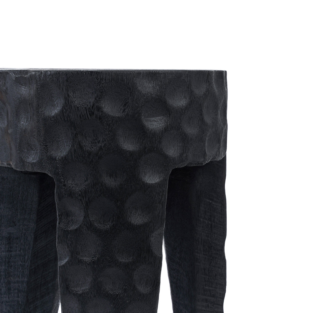 Detail rond parano kruk zwart