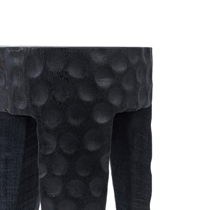 Detail rond parano kruk zwart