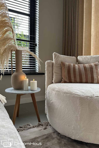 Draaifauteuil rond My Turn loungestoel DroomHout