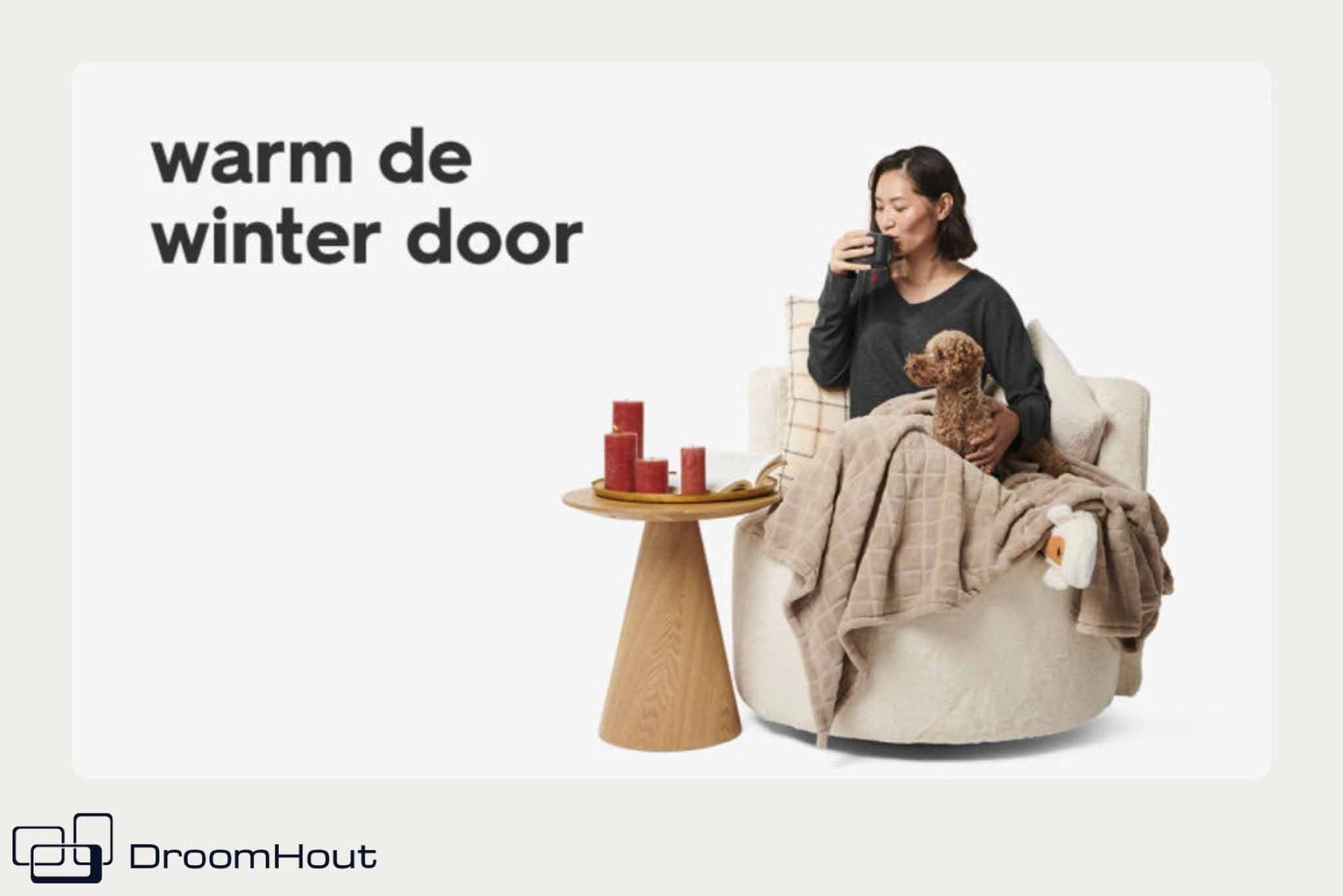 Draaifauteuil rond My Turn loungestoel DroomHout