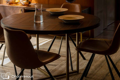 Ronde Eettafel Dutchbone Class Nieuw In Het Assortiment Met Uniek Ontwerp Houten eettafels DroomHout