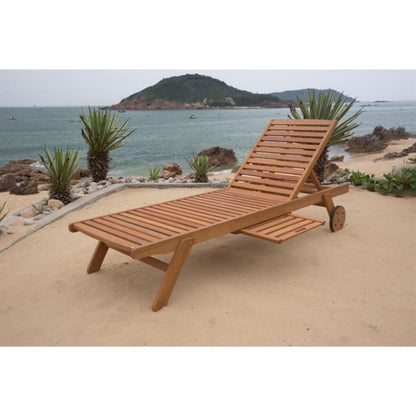 FINLANDK RAUHA FSC eucalyptus ligstoel 195 x 71x 33 cm AUCUNE