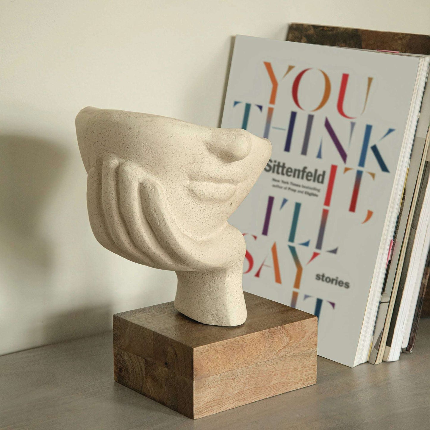 Handgemaakte Ecomix rusteloze gezichtssculptuur - duurzame gerecyclede kunstdecoratie, eierschaalafwerking ExpoBazaar