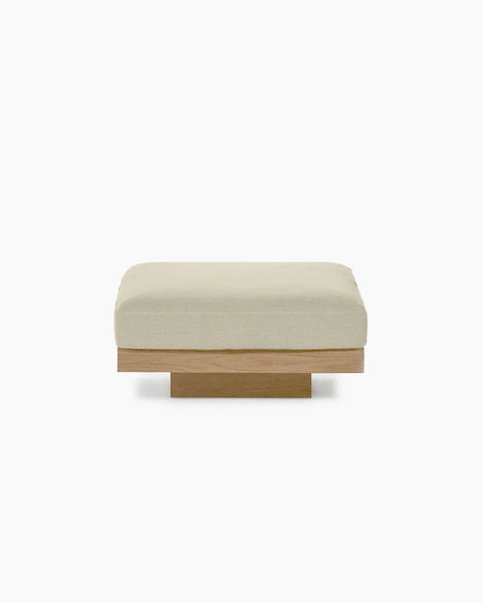 Rudolph Beige Outdoor Ottoman