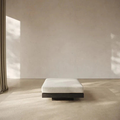 Rudolph Black Beige Foot Stool