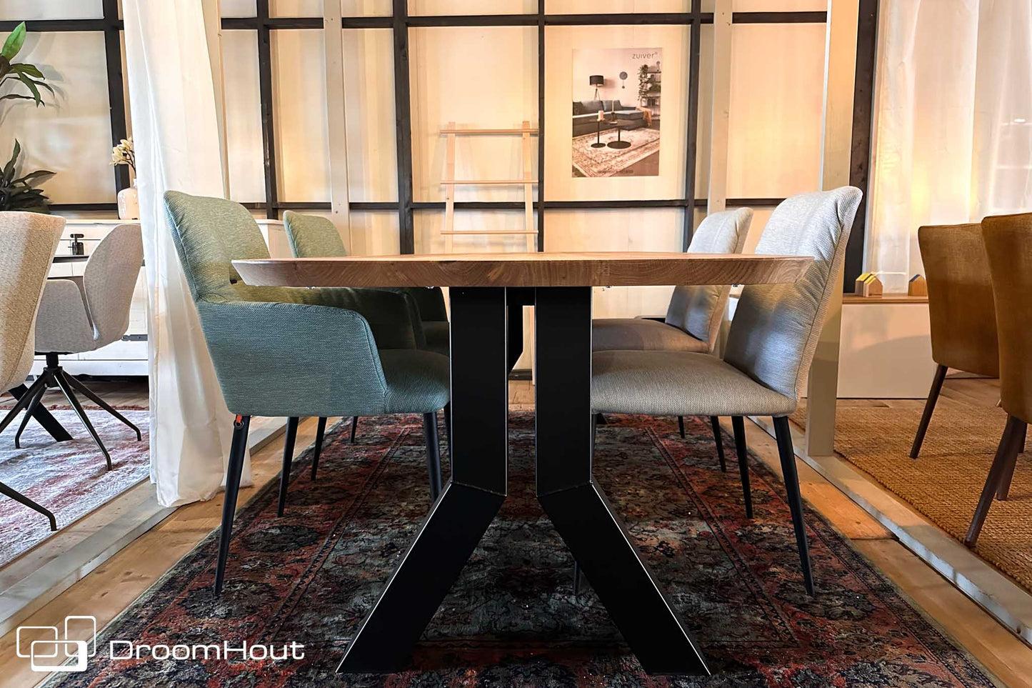 Eetkamertafel Y-Frame by DroomHout Eettafel DroomHout