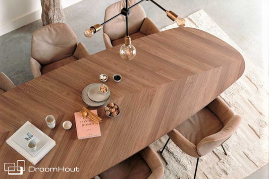 Eettafel Dolmen Oval - 100 x 240cm - walnoot