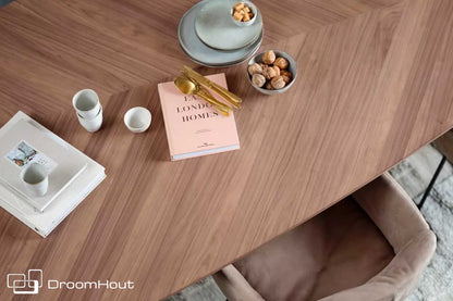 Eettafel Dolmen Oval - 100 x 240cm - walnoot