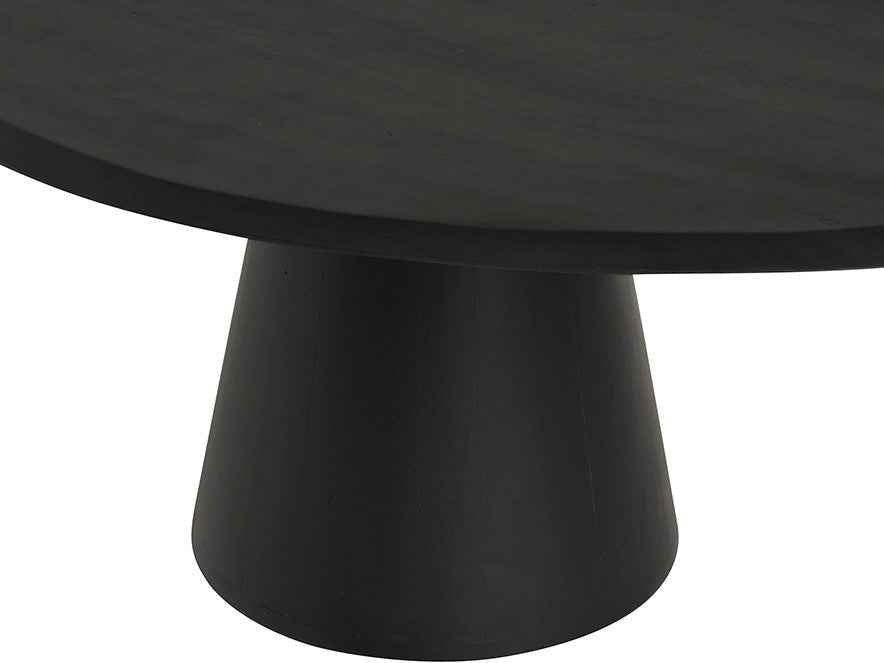 Salontafel 120, geometrisch, zwart