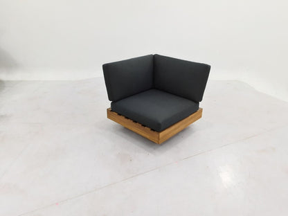 Los Angeles Lounge Corner Piece 984 - Steel Black